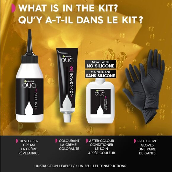 Garnier Olia Permanent Oil Powered Hair Color, 3.0 Darkest Brown - Picture 2 of 12